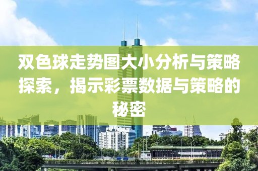 双色球走势图大小分析与策略探索，揭示彩票数据与策略的秘密